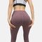 pantalones de nylon de la yoga de la cintura alta de 200g Spandex con los bolsillos S M L