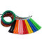 Cuerda que salta del PVC de Rohs del salto multicolor del alambre de acero con el equipo del tornillo