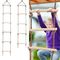 Escalera de cuerda de madera de los deportes multi de los peldaños para el juego que sube de la actividad de los niños