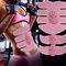 Equipo casero rosado negro de la aptitud, estimulador del músculo abdominal del ABS